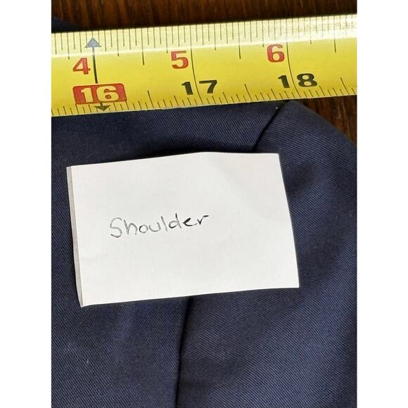 Charles Tyrwhitt NWT Navy Ink Blue Cotton Stretch Blazer Slim 40S - Picture 8 of 11